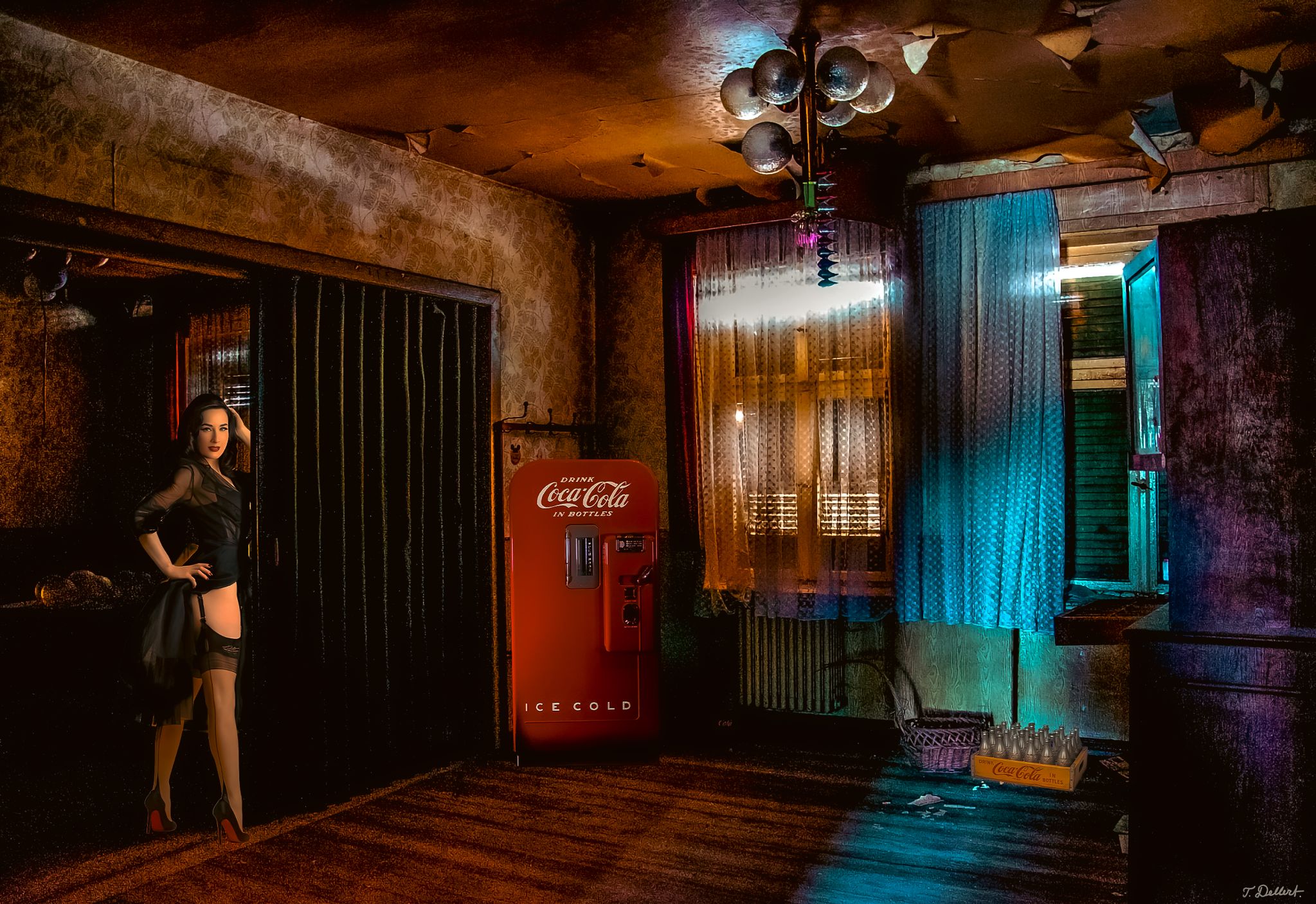 Dita in a Coke House 